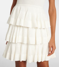 Zimmermann Crush Ruffled tiered knitted minidress