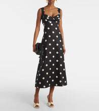 Zimmermann Crush polka-dot linen midi dress