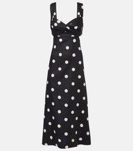 Zimmermann Crush polka-dot linen midi dress