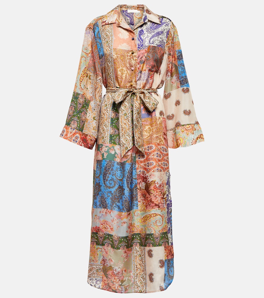 Zimmermann Devi printed silk midi dress. Zimmermann Devi 印花真丝中长连衣裙
