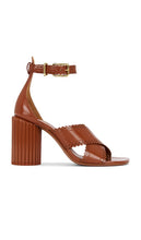 Zimmermann Eddie Sandal in Cognac | Pecan Strappy Sandals for Women