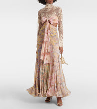 Zimmermann Eden Flounce floral lace-trimmed silk gown