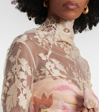 Zimmermann Eden Flounce floral lace-trimmed silk gown