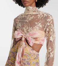 Zimmermann Eden Flounce floral lace-trimmed silk gown