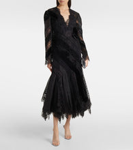 Zimmermann Eden linen and silk lace gown
