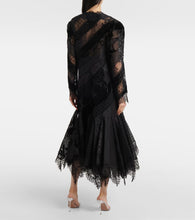 Zimmermann Eden linen and silk lace gown