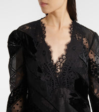 Zimmermann Eden linen and silk lace gown