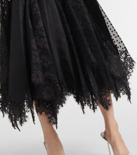 Zimmermann Eden linen and silk lace gown