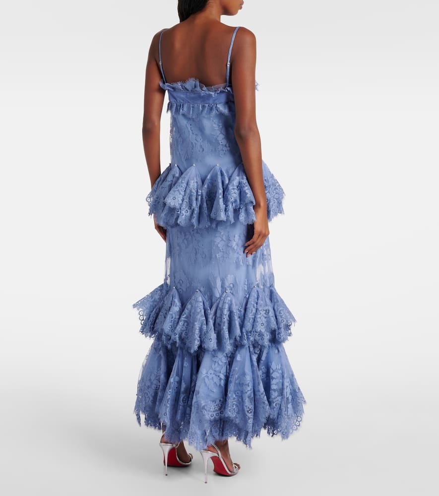 Zimmermann Eden ruffled lace gown