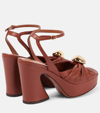 Zimmermann Gleam 120 leather platform sandals