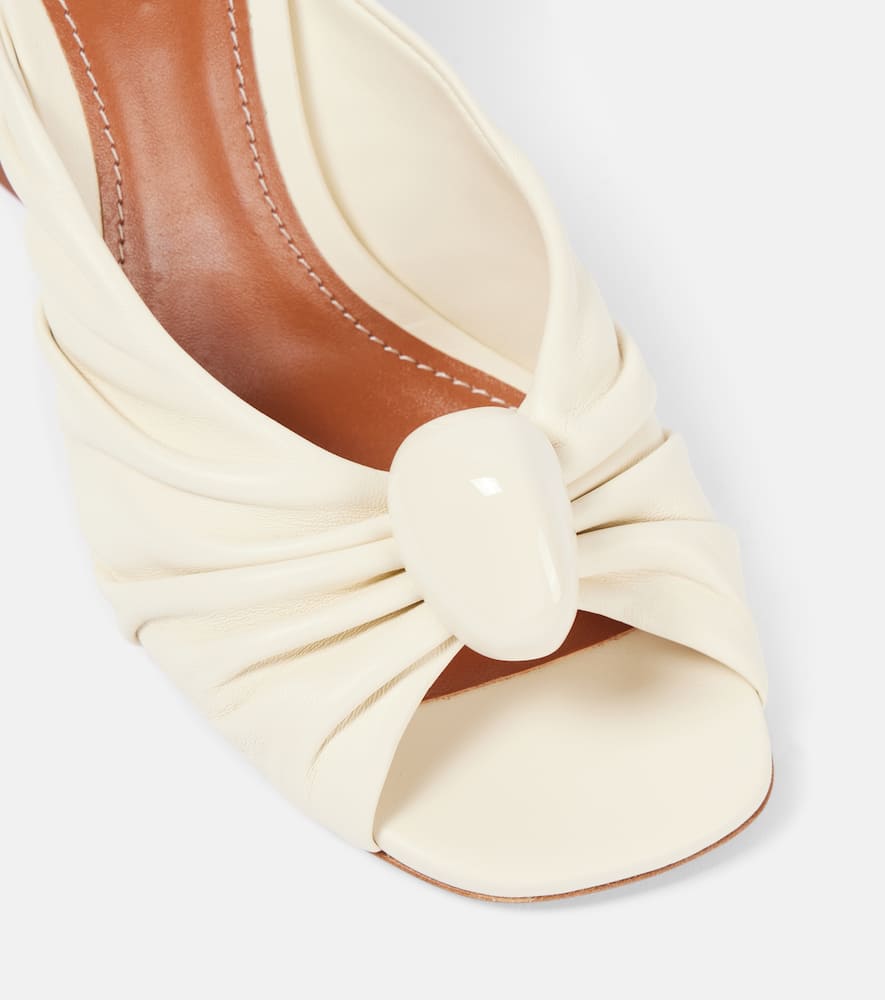 【Zimmermann】Gleam 85 leather mules Zimmermann Gleam Mule 85 Almond Online | Zimmermann