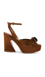 Zimmermann Gleam Sandal in Cognac | Hazelnut Heeled Sandals for Women