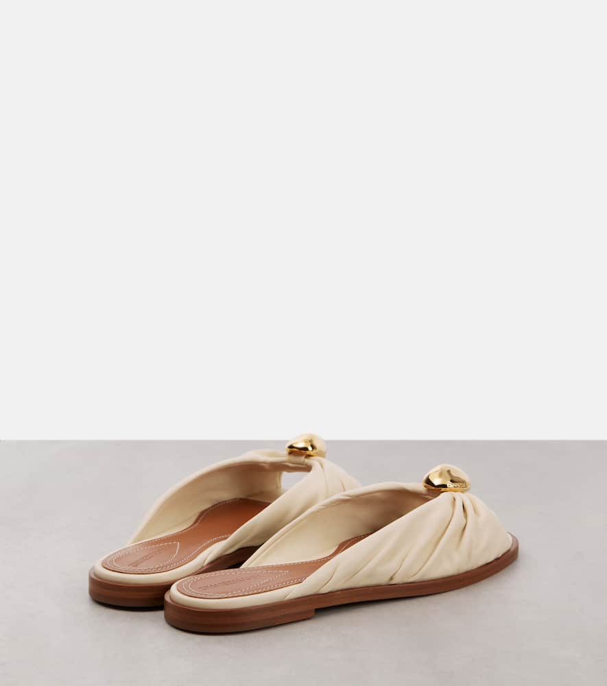 Zimmermann Gleam leather slides