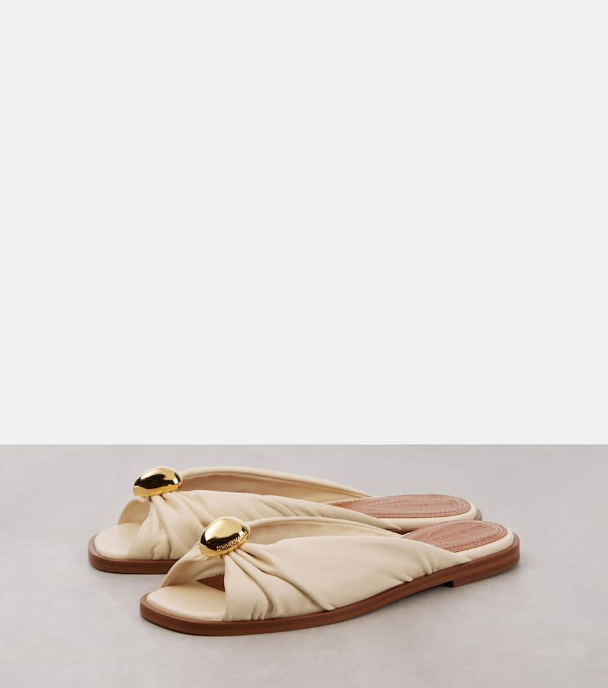 Zimmermann Gleam leather slides