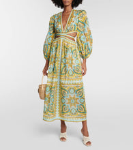 Zimmermann Halcyon cutout paisley midi dress