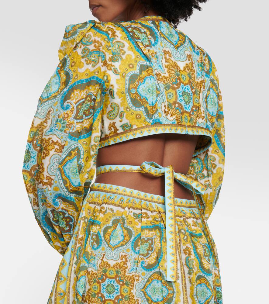 Zimmermann Halcyon cutout paisley midi dress