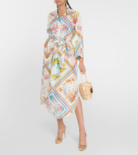 Zimmermann Halcyon floral silk midi dress