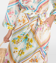 Zimmermann Halcyon floral silk midi dress