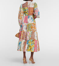 Zimmermann Halcyon patchwork cotton midi dress