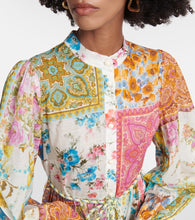 Zimmermann Halcyon patchwork cotton midi dress