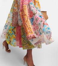 Zimmermann Halcyon patchwork cotton midi dress