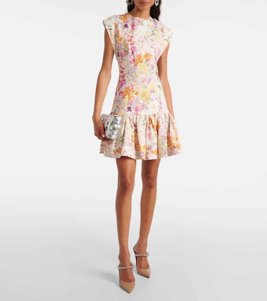 Zimmermann Harmony floral linen minidress