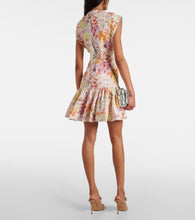 Zimmermann Harmony floral linen minidress