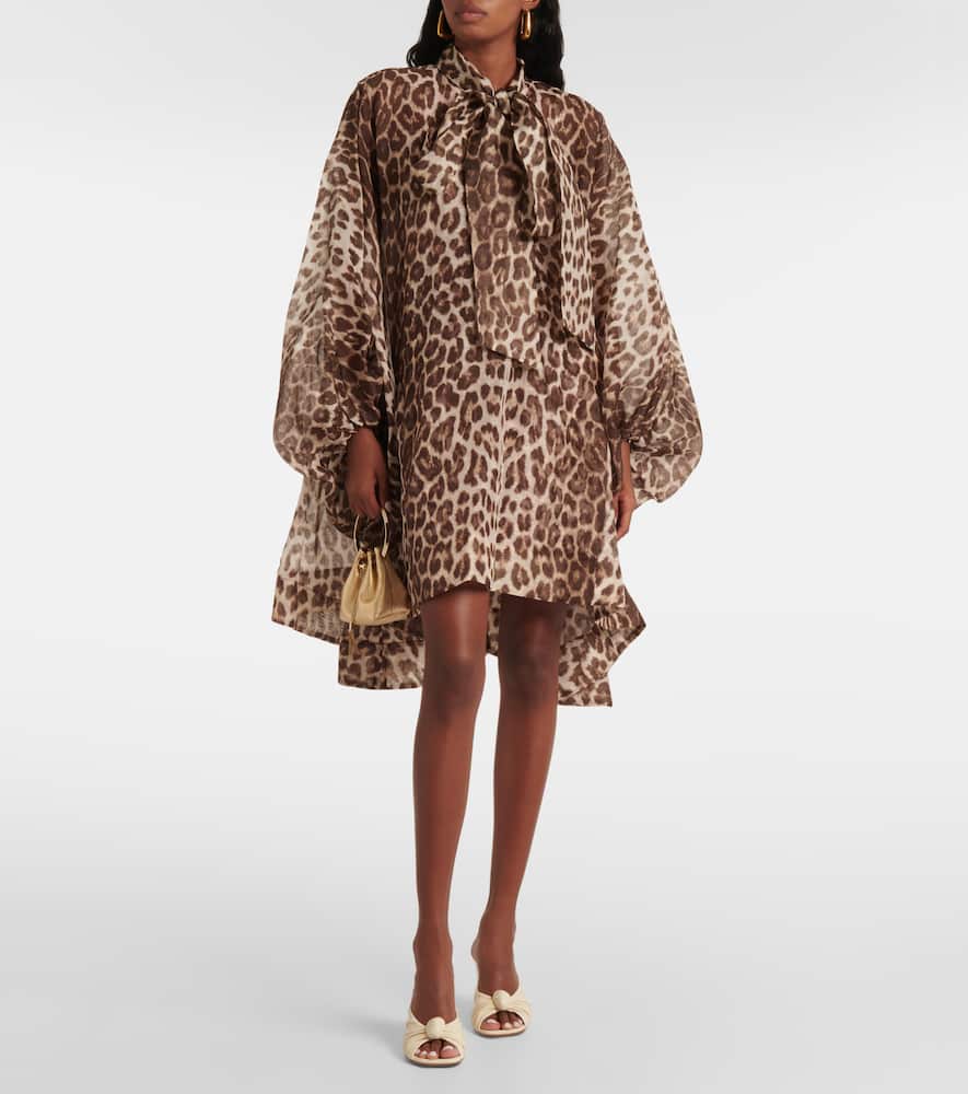 Zimmermann Illustration Billow linen and silk minidress