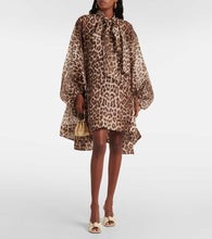 Zimmermann Illustration Billow linen and silk minidress