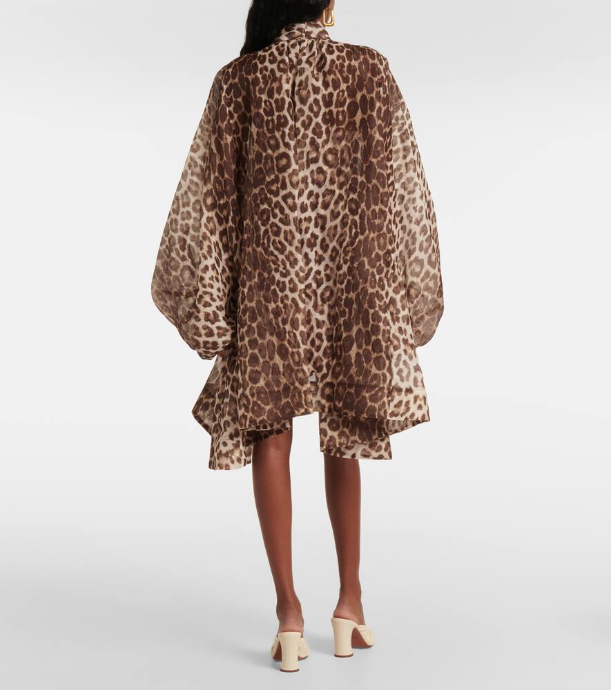 Zimmermann Illustration Billow linen and silk minidress