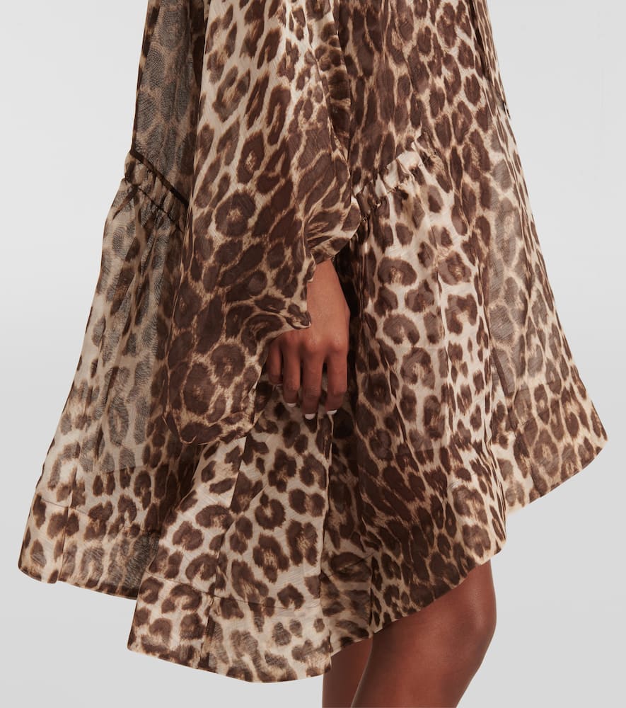 Zimmermann Illustration Billow linen and silk minidress