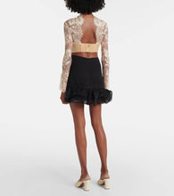 Zimmermann Illustration Flounce lace-trimmed minidress