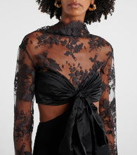 Zimmermann Illustration Flounce lace-trimmed silk gown