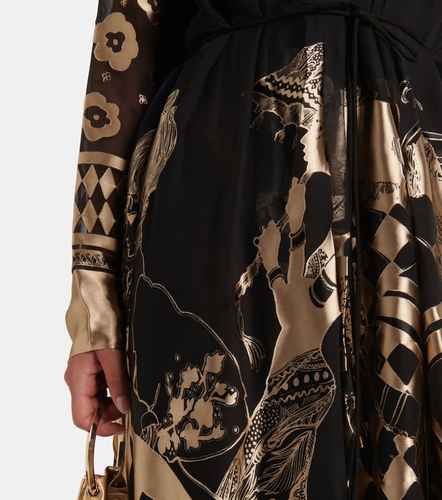Zimmermann Illustration Otto printed gown