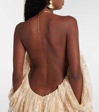 Zimmermann Illustration asymmetric floral lace minidress
