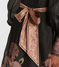 Zimmermann Illustration linen and silk midi dress