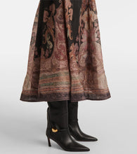 Zimmermann Illustration linen and silk midi dress