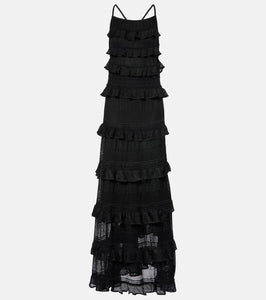 Zimmermann Illustration ruffled knitted maxi dress