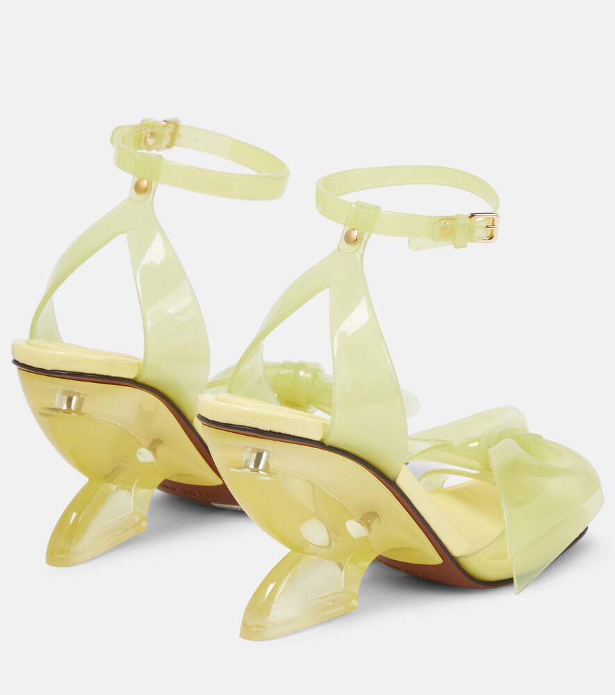 Zimmermann Jelly Bow 85 PVC wedge sandals