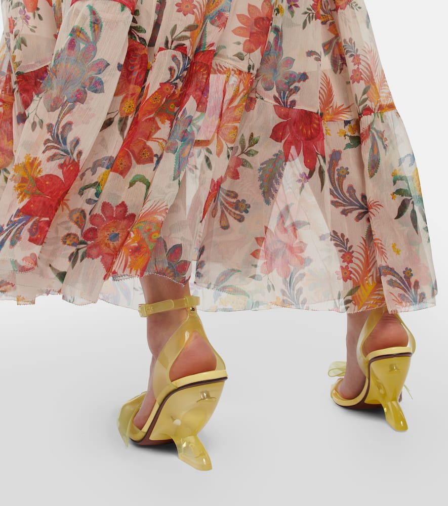 Zimmermann Jelly Bow 85 PVC wedge sandals