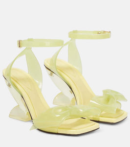 Zimmermann Jelly Bow 85 PVC wedge sandals