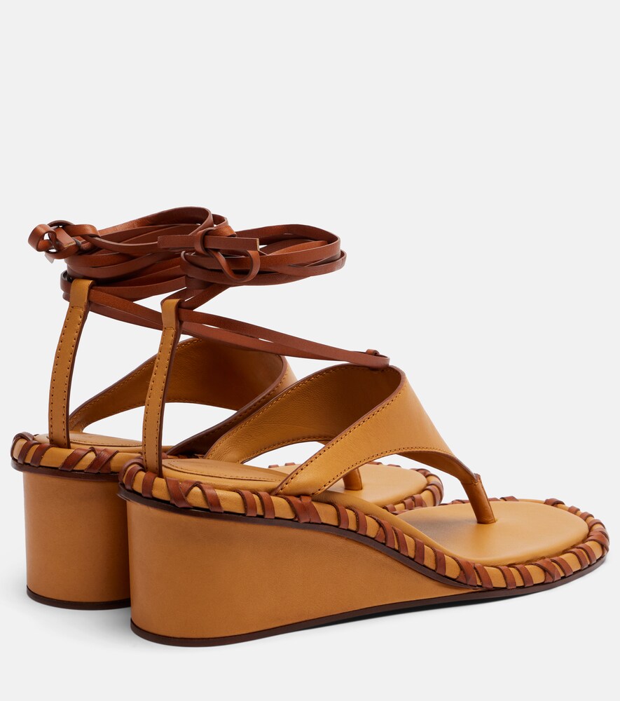 Zimmermann Leather wedge sandals