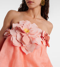 Zimmermann Natura linen and silk organza minidress