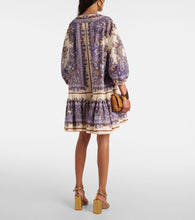 Zimmermann Ottie Eyelet paisley linen minidress