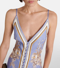 Zimmermann Ottie floral linen slip dress