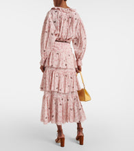 Zimmermann Ottie floral midi skirt