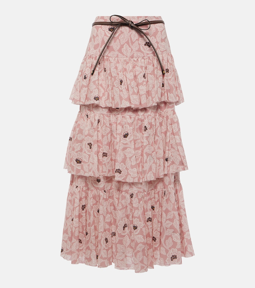 Zimmermann Ottie floral midi skirt - Zimmermann Ottie 花卉图案中长裙