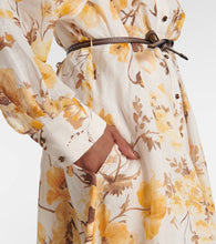 Zimmermann Ottie floral ramie shirt dress