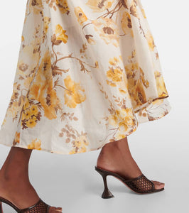 Zimmermann Ottie floral ramie shirt dress