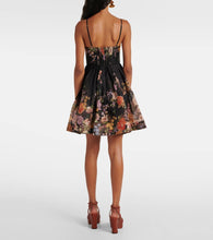 Zimmermann Pavilion floral linen and silk minidress